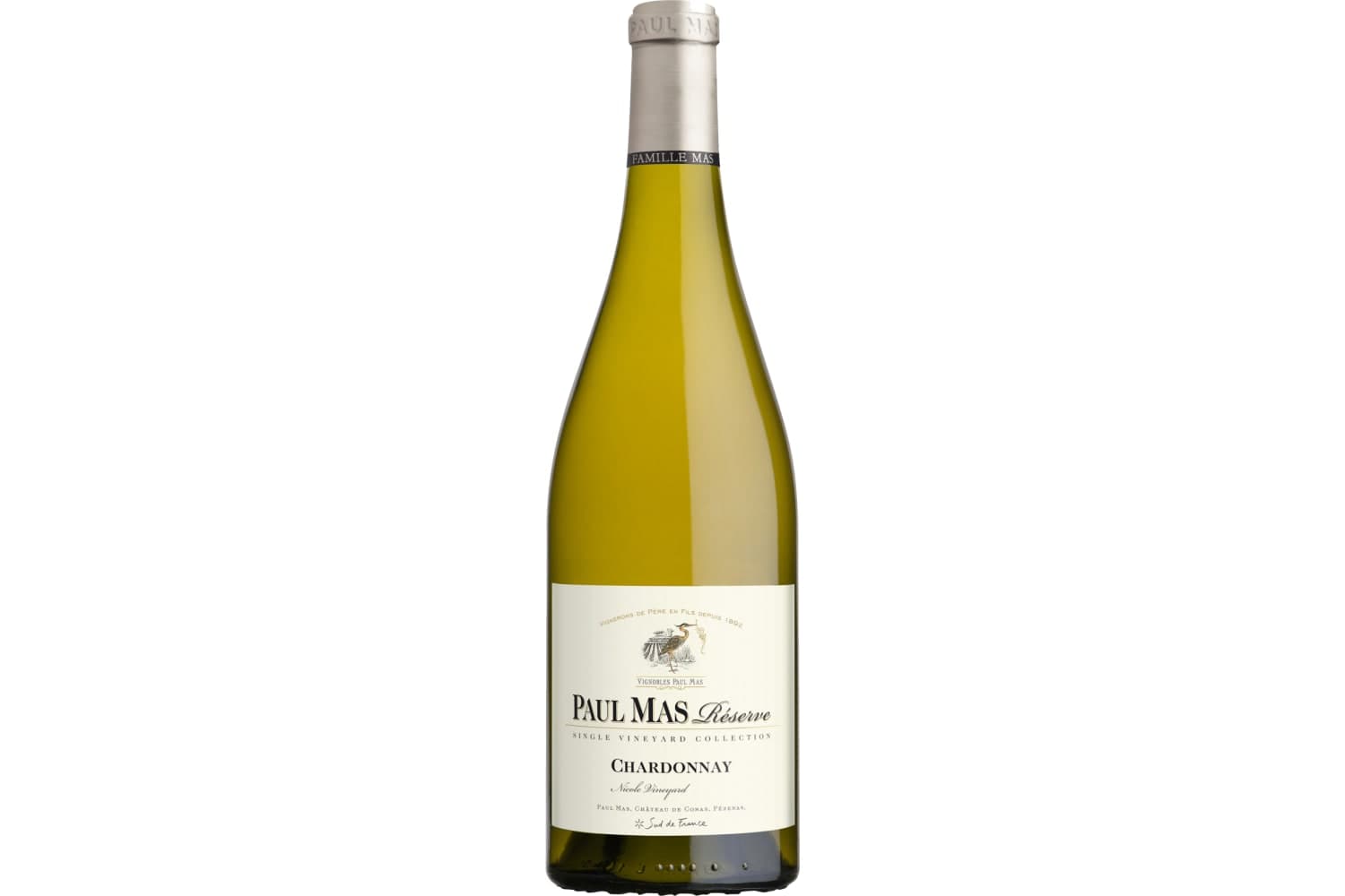 Vignobles Paul Mas Single Vineyard Collection Chardonnay Reserve Nicole Vineyard 2020 750mL Bottle