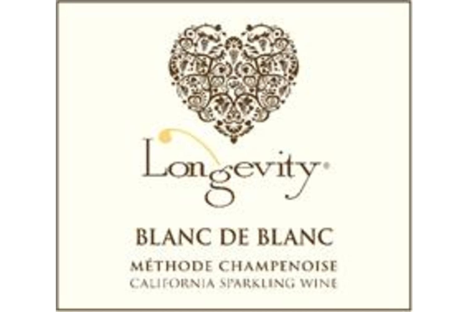 Longevity Wines Sparkling Blanc de Blancs Methode Champenoise 750mL Bottle
