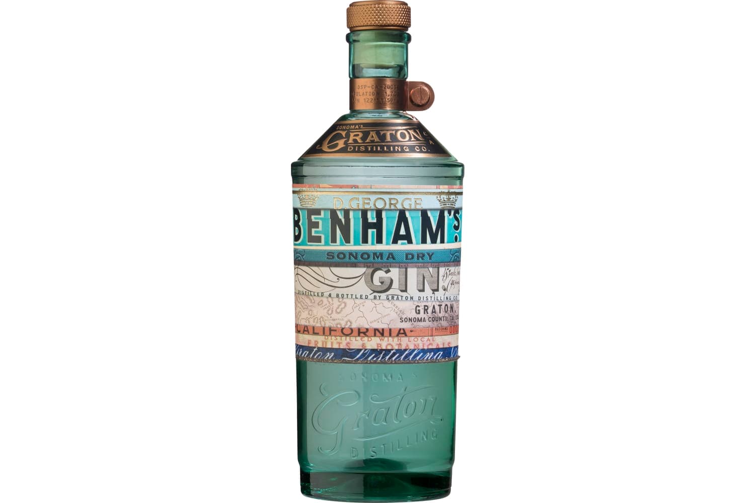 D. George Benham's Sonoma Dry Gin 750mL Bottle