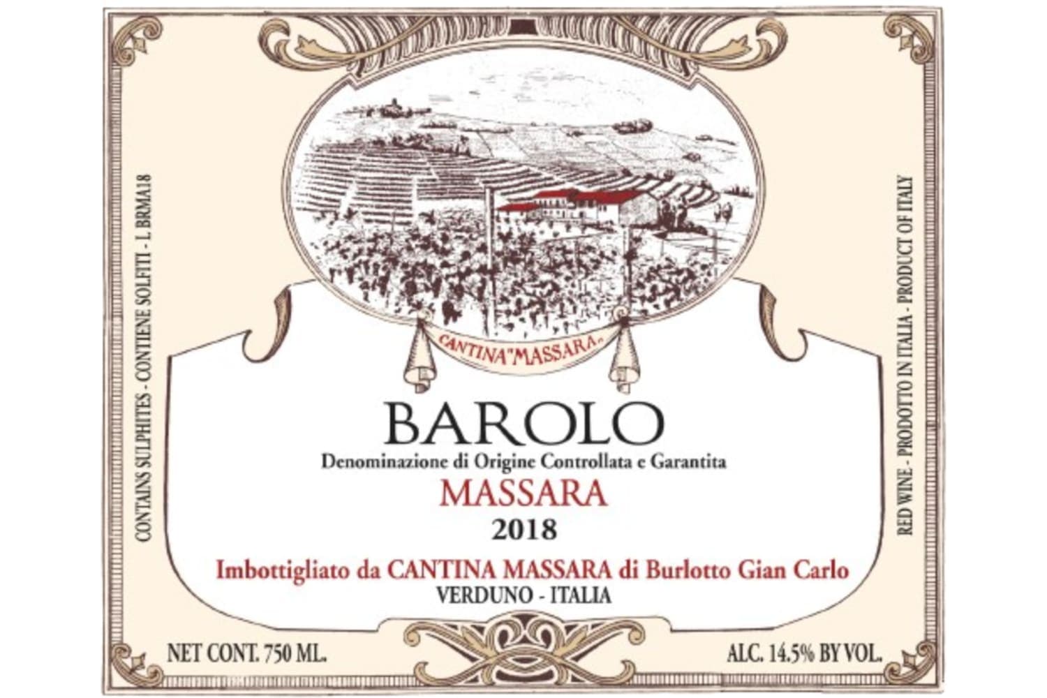 Burlotto Gian Carlo Cascina Massara Barolo Massara 2019 750mL Bottle