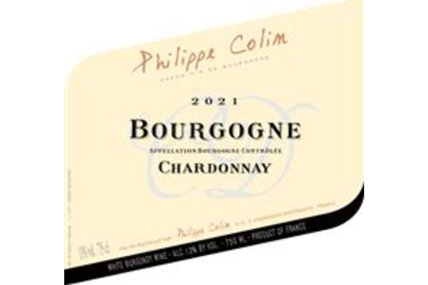 Philippe Colin Bourgogne Chardonnay 2021 750mL Bottle