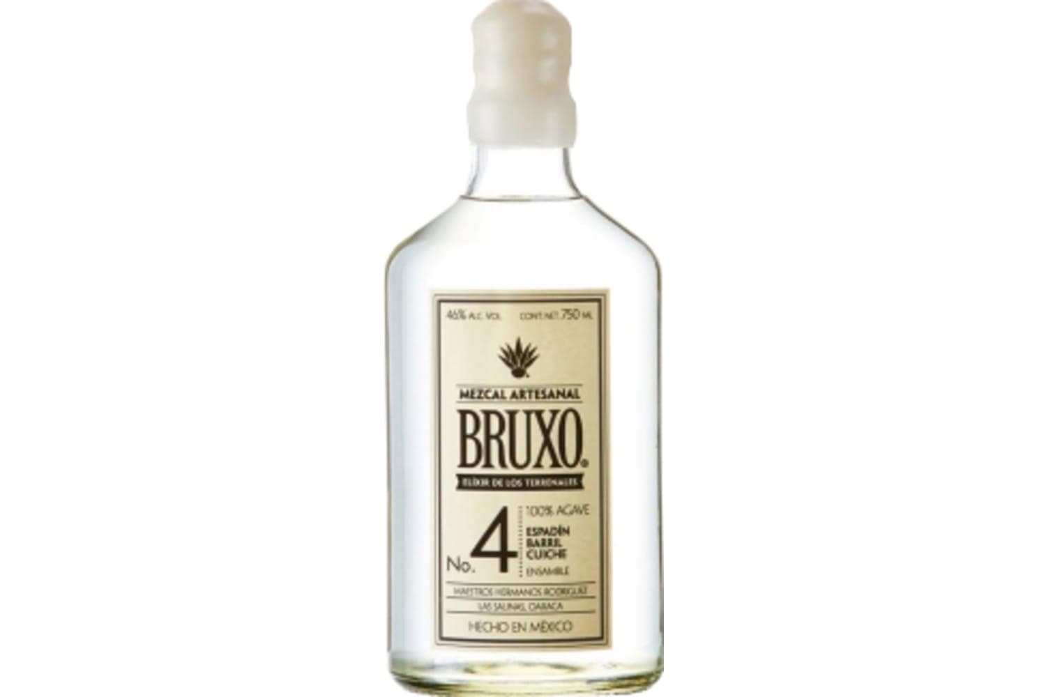 Bruxo No. 4 Espadin Barril Cuishe Ensamble Mezcal 750mL Bottle