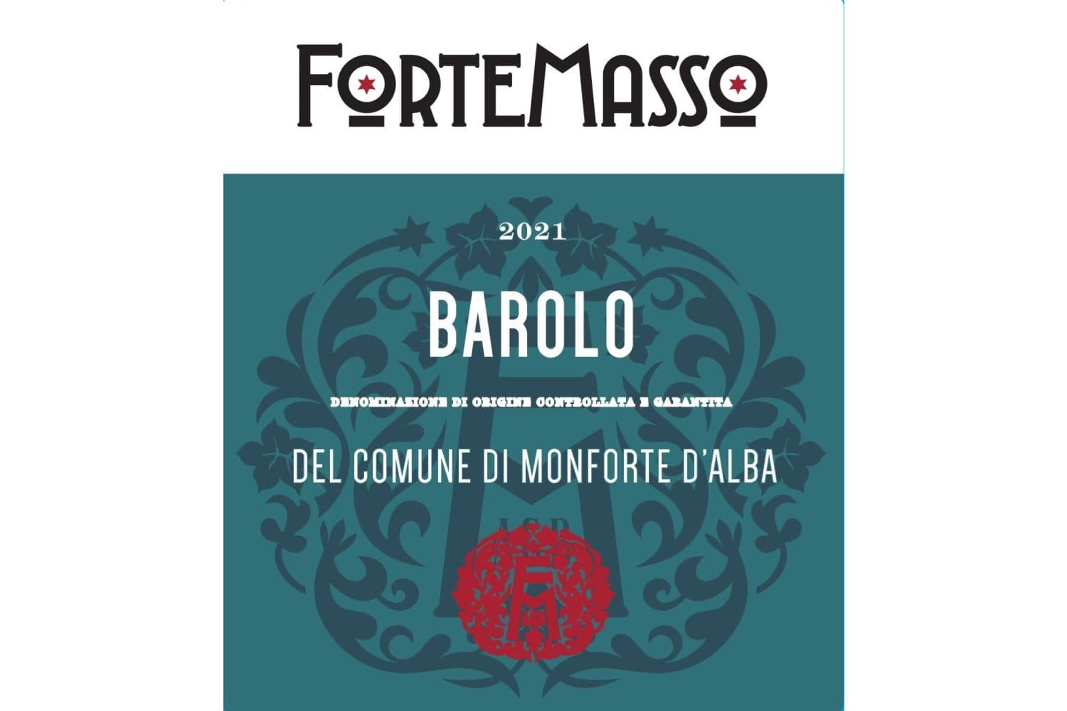 ForteMasso Barolo Del Comune Di Monforte D'Alba 2021 750mL Bottle