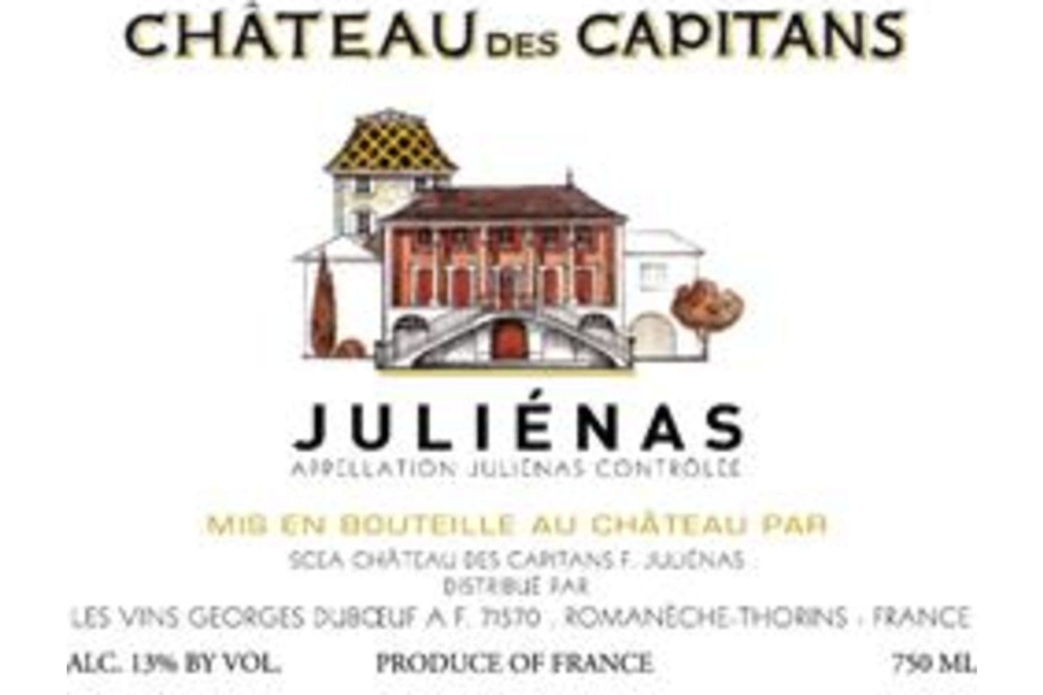 Chateau des Capitans Julienas 2021 750mL Bottle