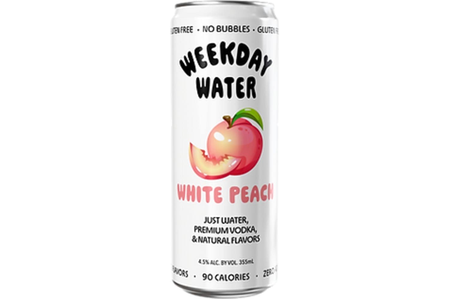 Weekday Water White Peach 12oz Bottle