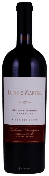 Louis M. Martini Monte Rosso Vineyard Block Designate Cabernet Sauvignon 2016 750mL Bottle