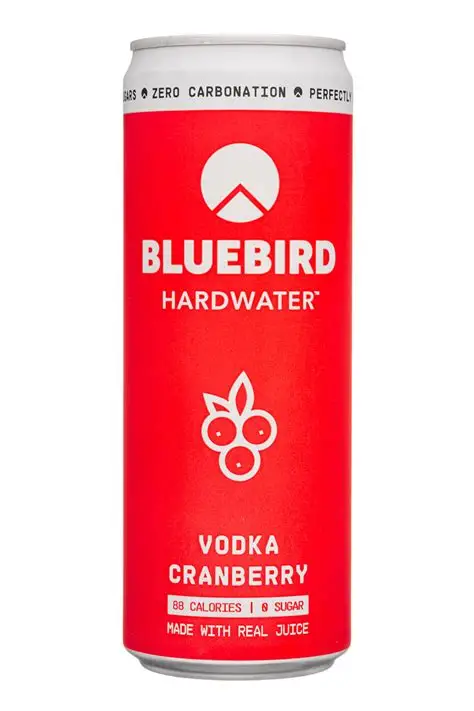 Bluebird Hardwater Cranberry Vodka Hardwater 12oz 8 Pack Can