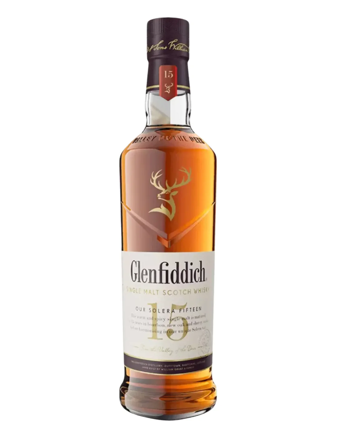 Glenfiddich 15 Year Old Solera Reserve Single Malt Scotch Whisky (w/ Gift Tin) 750mL Bottle
