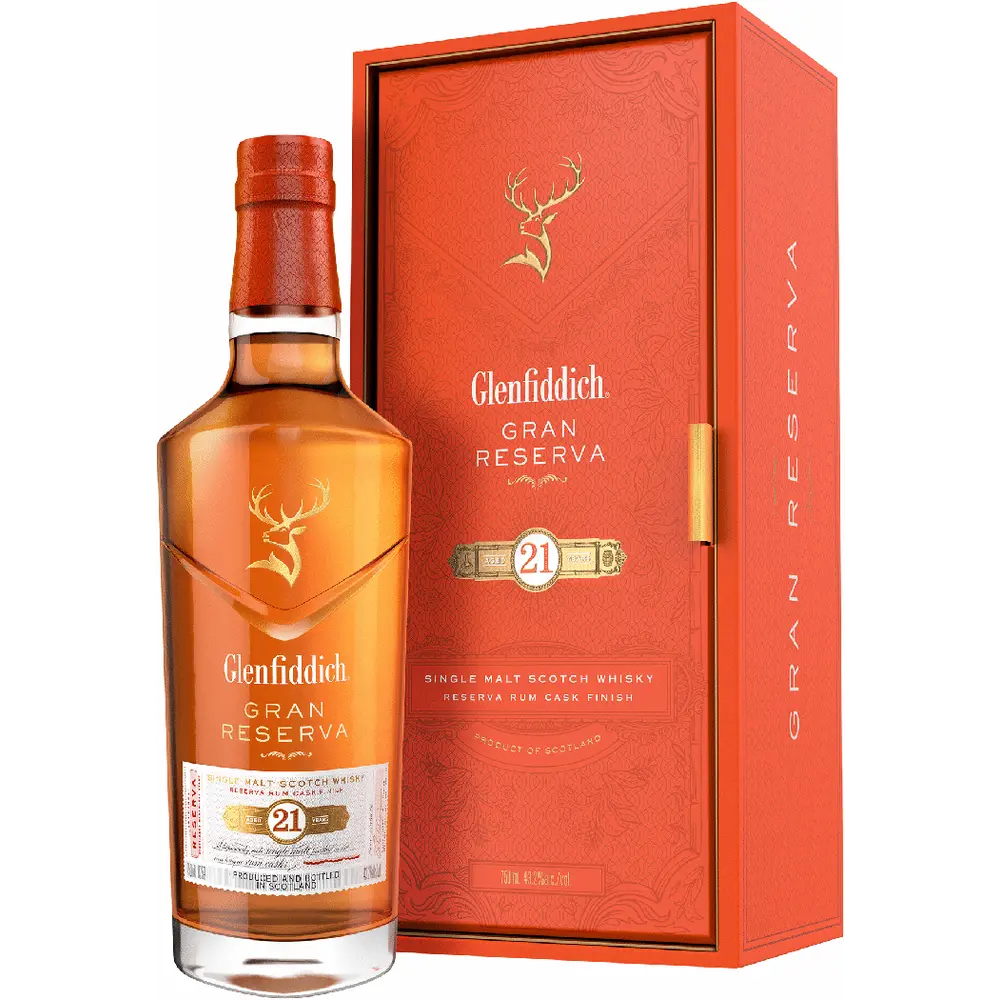 Glenfiddich 21 Year Old Gran Reserva Single Malt Scotch Whisky 750mL Bottle
