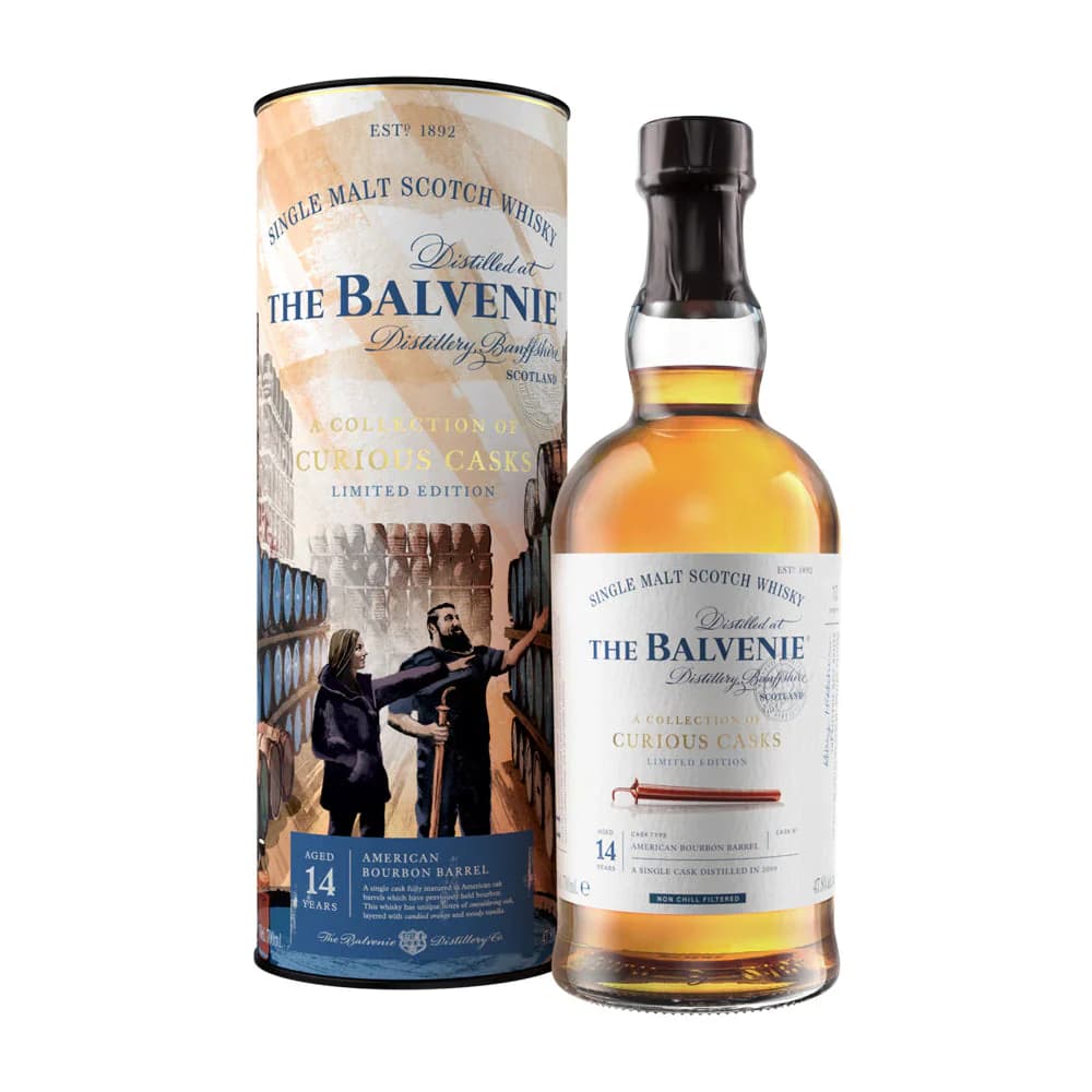 The Balvenie Stories 14 Year Old Single Malt Scotch Whisky - A Collection of Curious Casks: American Bourbon Barrel 750mL Bottle