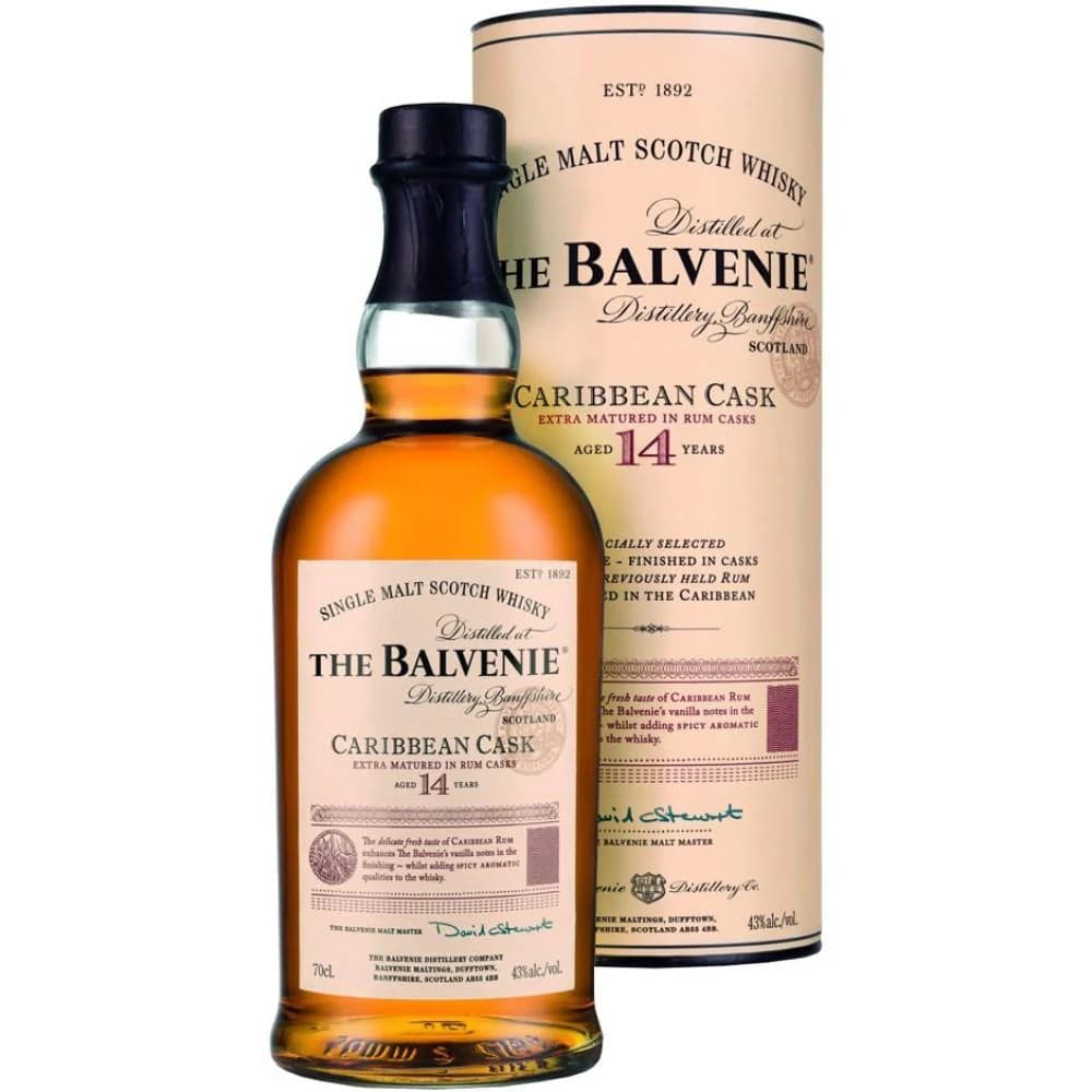 The Balvenie Caribbean Cask 14 Year Single Malt Scotch Whisky 750mL Bottle