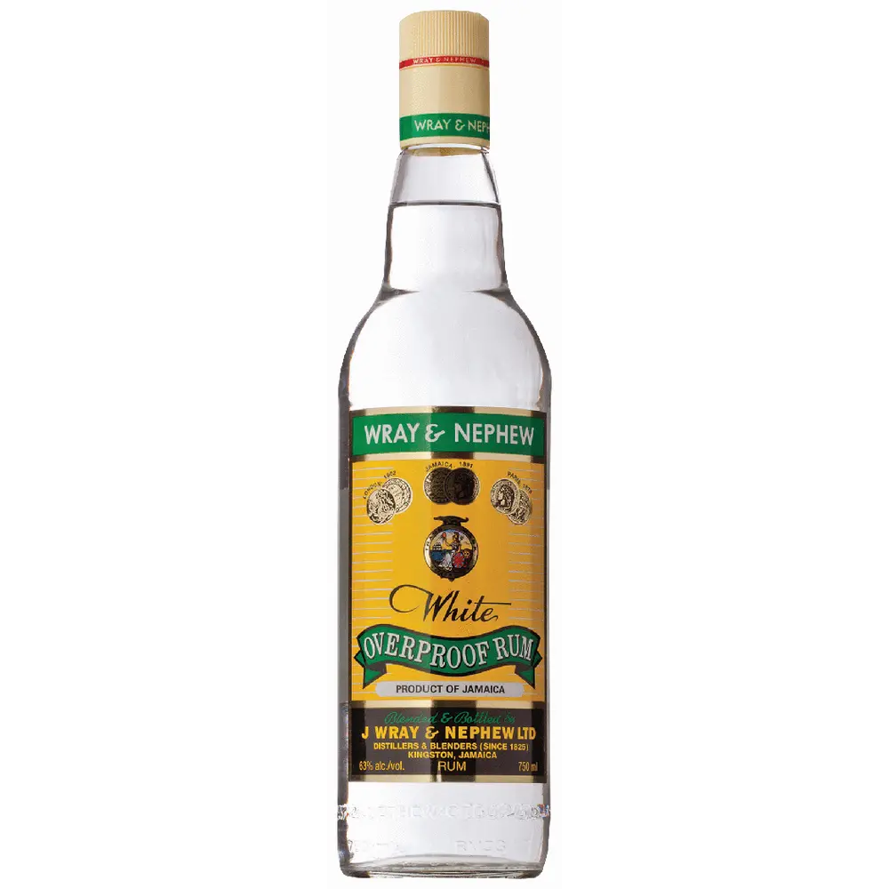 J. Wray & Nephew White Overproof Rum 1L Bottle