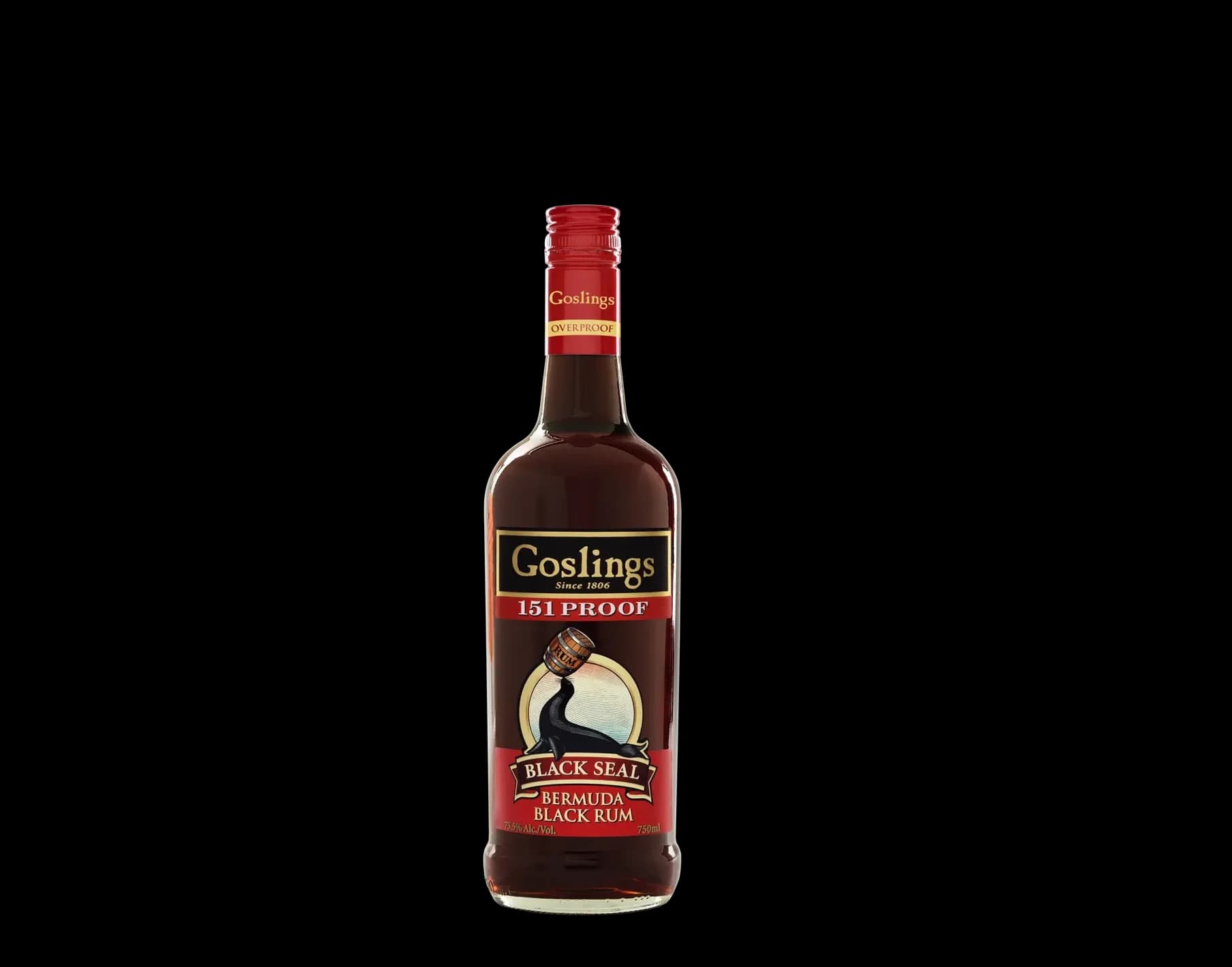 Goslings Black Rum 151 Proof 750mL Bottle