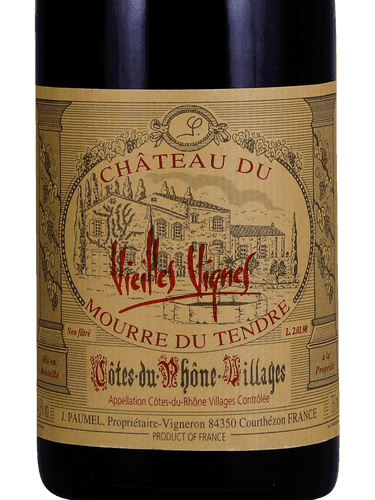 Chateau du Mourre du Tendre Cotes du Rhone Villages Vieilles Vignes 2013 750mL Bottle