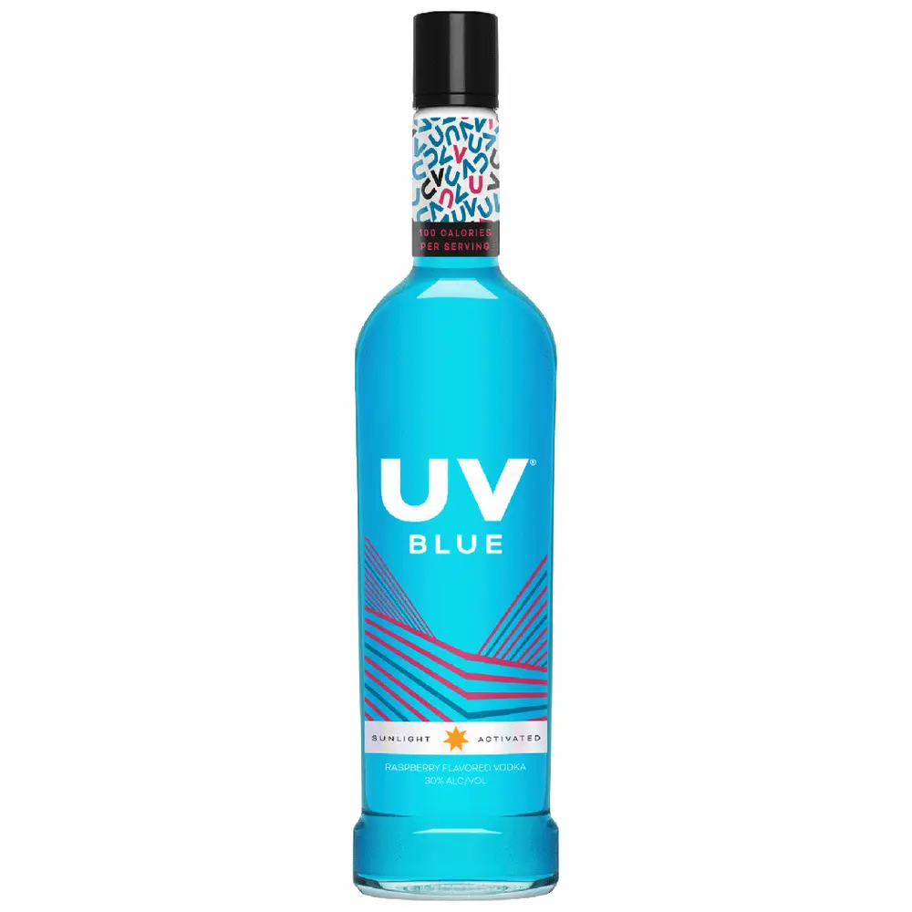 UV Vodka Blue Raspberry Flavored Vodka 1.75L Bottle