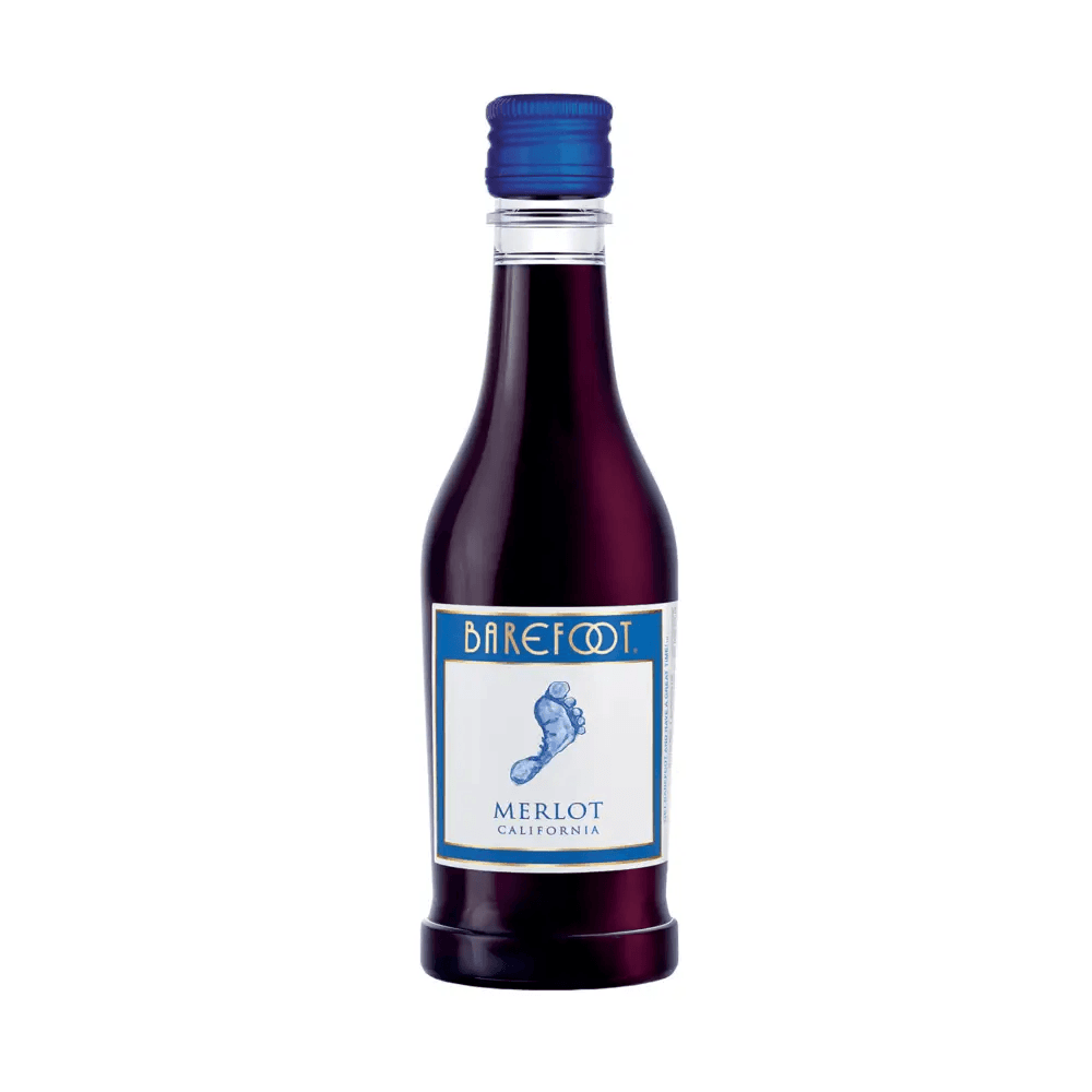 Barefoot Merlot 187mL 4 Pack Plastic Bottle