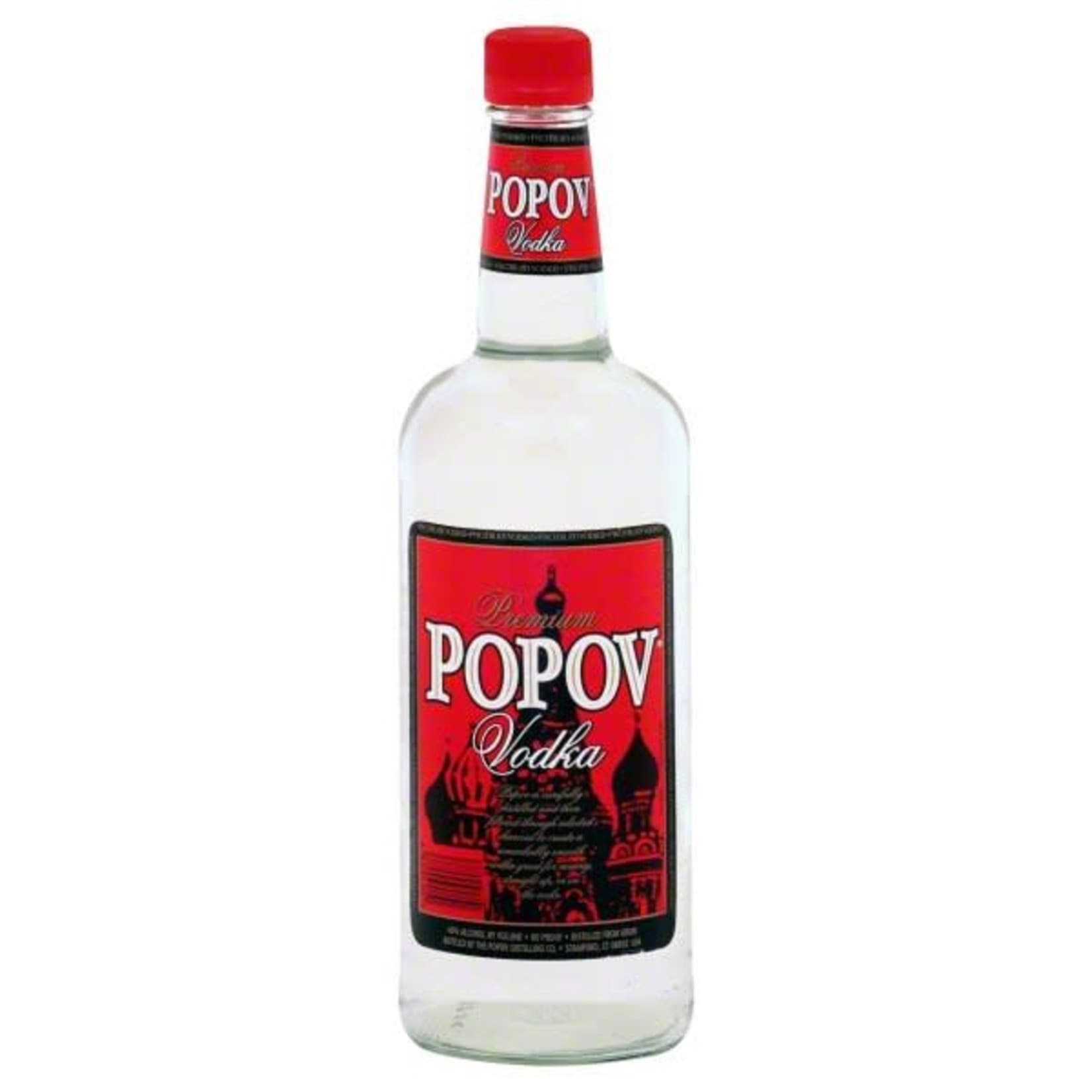 Popov Vodka 1L Bottle