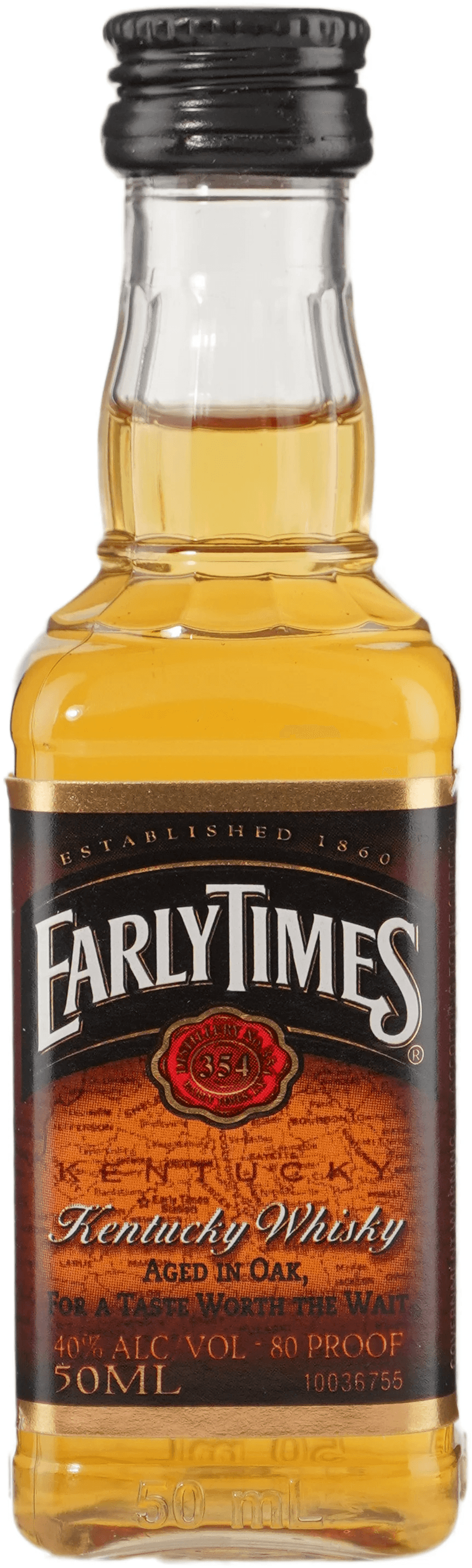 Early Times Whiskey 50mL Bottle