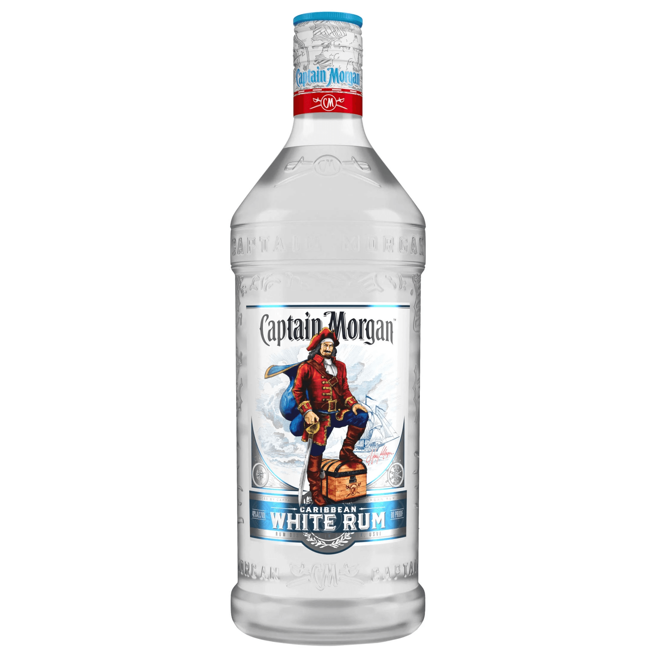 Captain Morgan White Rum 1.75L Plastic Bottle