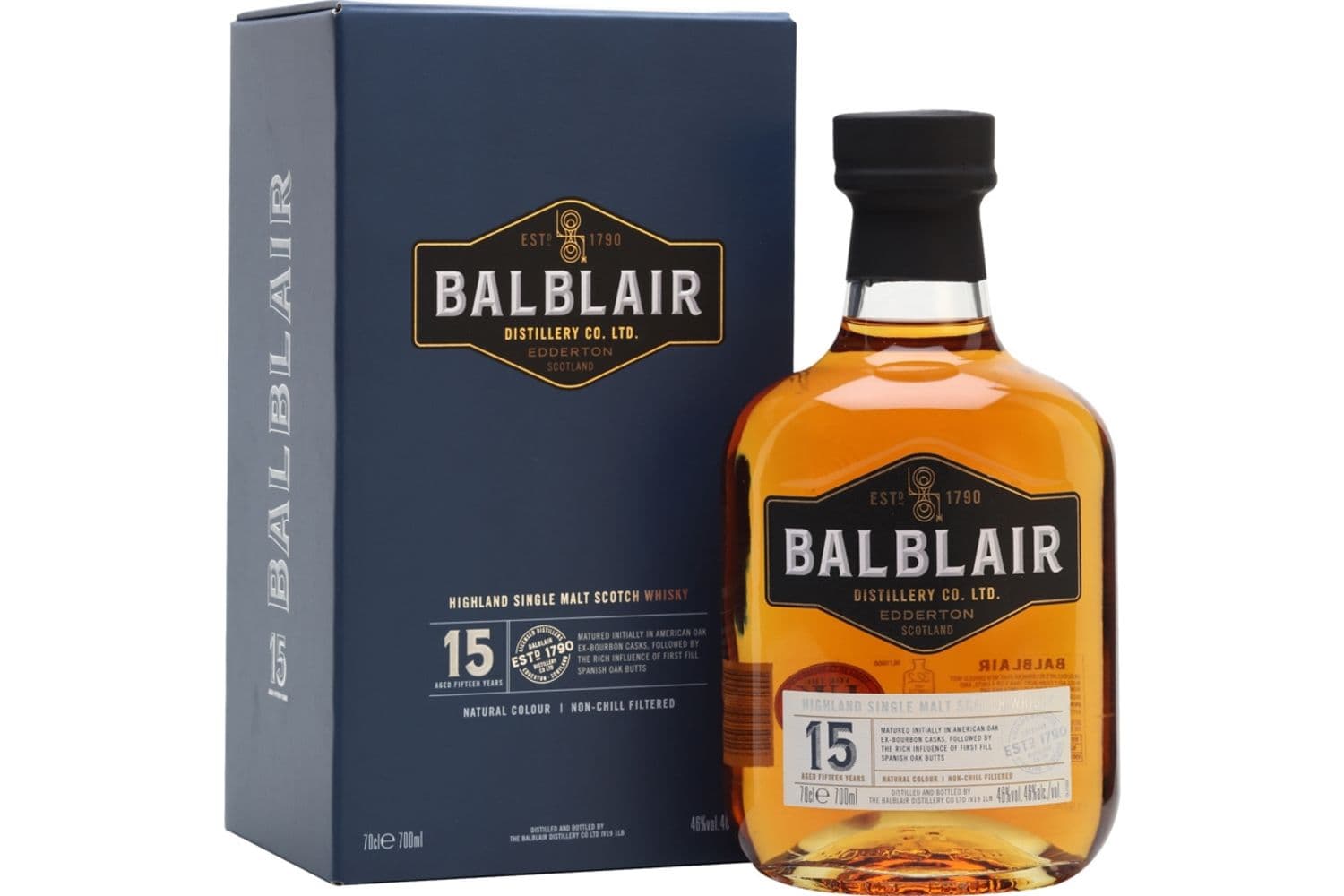 Balblair Single Malt Scotch 15 Year Old 750mL Bottle