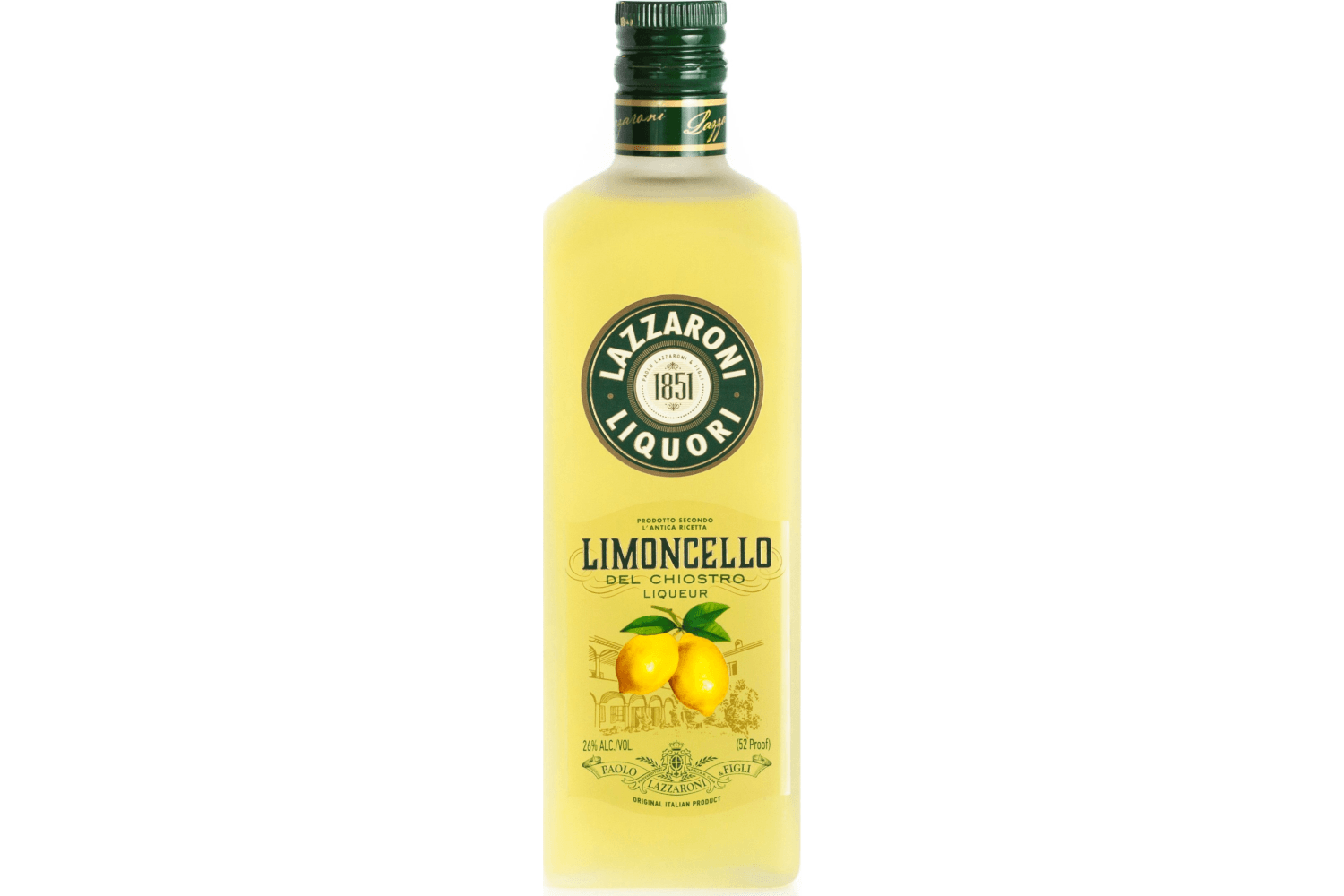 Lazzaroni Limoncello del Chiostro Liqueur 750mL Bottle