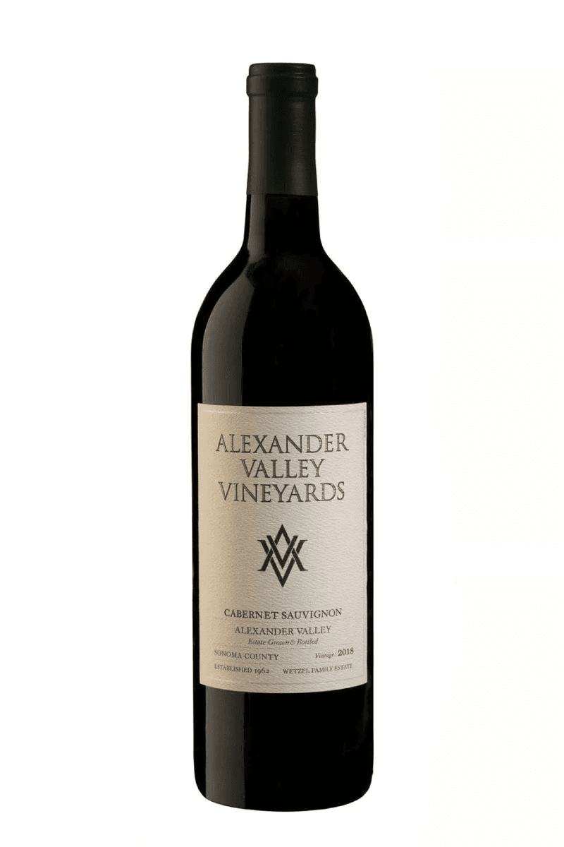 Alexander Valley Vineyards Cabernet Sauvignon Estate Organically Grown Alexander Valley 2022 750mL Bottle