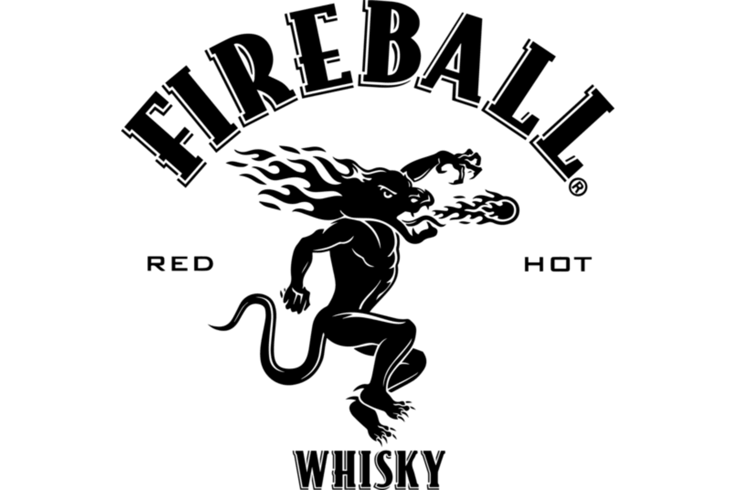 Fireball Cinnamon Whiskey (Shot Ski) 50mL Bottle