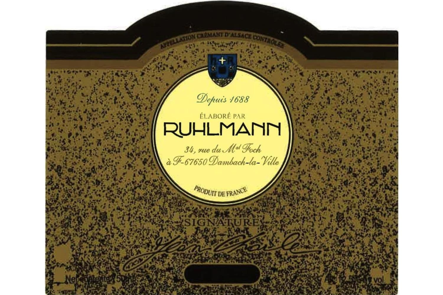 Domaine Ruhlmann Cremant d'Alsace 750mL Bottle