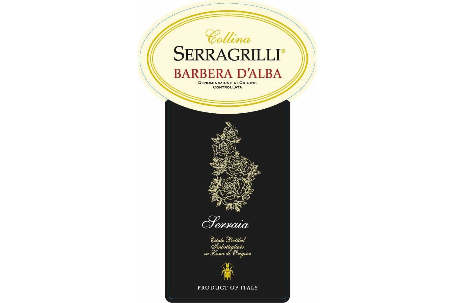 Collina Serragrilli Barbera d'Alba Serraia 2022 750mL Bottle