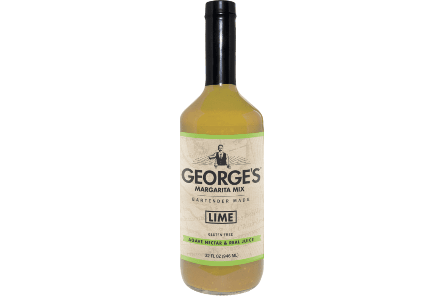 George's Mixes Lime Margarita Mix 32oz Bottle
