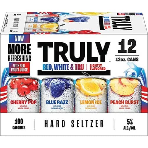 Truly Red White Tru/Holiday Variety/Brunch 12oz 12 Pack Can