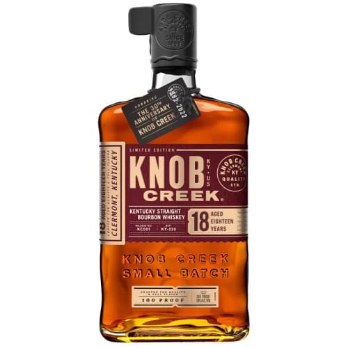 Knob Creek Limited Edition Small Batch 18 Years Old Kentucky Straight Bourbon Whiskey 750mL Bottle
